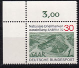 BRD 619 postfrisch mit Eckrand links oben