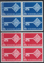 NL 899-900 postfrisch Viererblocksatz