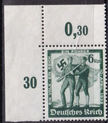 DR 662 postfrisch mit Eckrand links oben