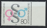 BRD 1230 postfrisch mit Bogenrand rechts