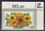 BRD 905 postfrisch mit Eckrand rechts oben
