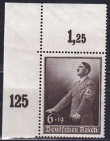 DR 694 postfrisch mit Eckrand links oben