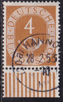 BRD 124 gestempelt mit Bogenrand unten