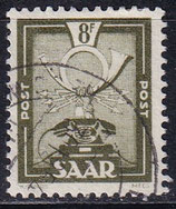 SAAR 278  gestempelt