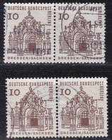 BERL 242a+b gestempelt waagrechte Paare (1)