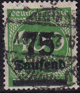 DR 287a gestempelt (geprüft "INFLA")