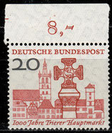 BRD 290 postfrisch mit Bogenrand oben