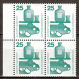 BRD 697 postfrisch Viererblock mit Bogenrand links