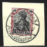 SAAR 37 gestempelt auf Briefstück