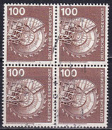 BRD 854 gestempelt Viererblock