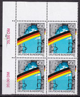BRD 1481 I postfrisch Viererblock mit Eckrand links oben