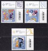 BRD 3585-3587 postfrisch mit Eckrand rechts oben