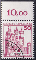 BRD 916 gestempelt mit Bogenrand oben
