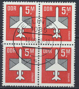 DDR 2967 philat. Stempel Viererblock