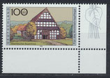 BRD 1886 postfrisch mit Eckrand rechts unten