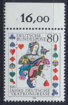 BRD 1293 postfrisch mit Bogenrand oben