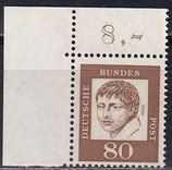 BRD 359 y postfrisch mit Eckrand links oben