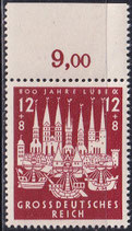 DR 862 postfrisch mit Bogenrand oben