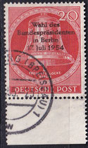 BERL 118 gestempelt mit Bogenrand unten