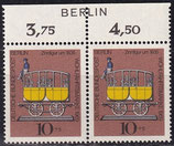BERL 348 postfrisch waagrechtes Paar mit Bogenrand oben