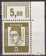 BERL 199 postfrisch mit Eckrand rechts oben