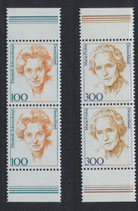 BRD 1955-1956 postfrisch senkrechtes Paar mit Bogenrand oben und unten