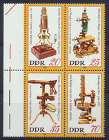 DDR 2534-2537 postfrisch Viererblock mit Bogenrand links