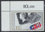 BRD 1479 postfrisch mit Eckrand links oben