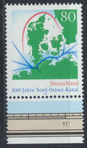 BRD 1802 postfrisch mit Bogenrand unten