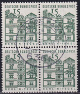 BRD 455 gestempelt Viererblock