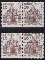 BERL 242a+b gestempelt waagrechte Paare (2)