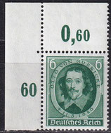 DR 608 postfrisch mit Eckrand links oben
