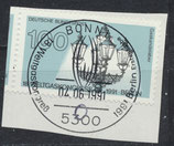 BRD 1537 gestempelt auf Briefstück