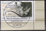 BRD 1953 gestempelt mit ESST und Eckrand rechts unten