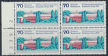 BRD 976 postfrisch Viererblock mit Bogenrand links