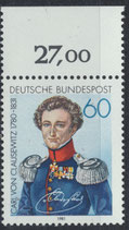 BRD 1115 postfrisch mit Bogenrand oben