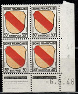 FRZO 10 postfrisch Viererblock mit Eckrand rechts unten