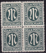 BIZO 32 postfrisch Viererblock