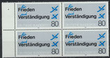 BRD 1231 postfrisch Viererblock mit Bogenrand links