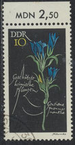 DDR 1242 philat. Stempel mit Bogenrand oben