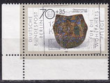 BERL 791 gestempelt mit Eckrand links unten