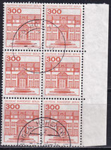 BERL 677 gestempelt 6er-Block mit Bogenrand rechts