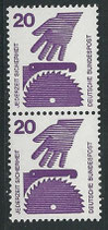 BRD 696 postfrisch senkrechtes Paar