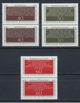 BRD 1105-1107 postfrisch senkrechte Paare