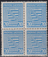 SBZ 81X postfrisch Viererblock