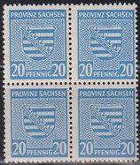 SBZ 81X postfrisch Viererblock