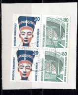 BRD W95-W96 gestempelt Zusammendruck auf Briefstück
