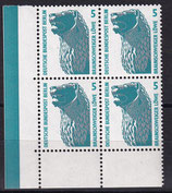 BRD 1448 postfrisch Viererblock mit Eckrand links unten