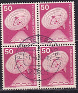 BRD 851 gestempelt Viererblock