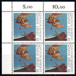 BRD 1569 postfrisch Viererblock mit Eckrand links oben